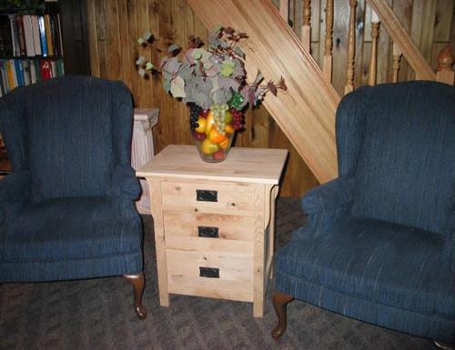 Unfinished Mission Rustic Oak 3 drawer nightstand 30202-R Unfinished Mission Rustic Oak 3 drawer nightstand 30202-R